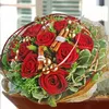 Click to see more photos of RR059: 12 Red Roses Round Hand Bouquet