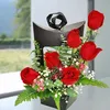Click to see more photos of RR002: Hand Carry 6 Red Roses Arrange in Creative Gift Box