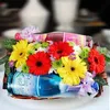 Click to see more photos of HL037 - Blue, Pink Non-Alcoholic Cocktail & Flowers