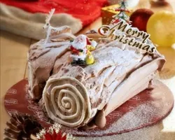 Christmas Log Cake (500g) | Customer Photo | Spark and Flame Catering (The Flame Cafe N Spark Restaurant)