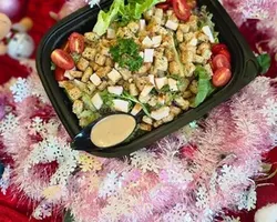 Caesar Salad Toasted Croutons & Chicken Breast with Homemade Dressing | Customer Photo | Spark and Flame Catering (The Flame Cafe N Spark Restaurant)