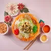 鸿运脆鱼皮吉祥鱼生	Luxurious Crispy Salted Egg Fish Skin Platter Yu Sheng | Customer Photo | Stamford Catering