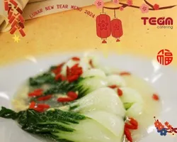 Nai Bai Vegetables w Superior Eggs Drop 蛋花炒奶白 | Customer Photo | Team Catering Pte Ltd