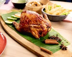 Roasted Chicken with Honey Rock Sugar Sauce (Whole) 金鸡报喜 | Customer Photo | The Orange Lantern Gourmet Kitchen