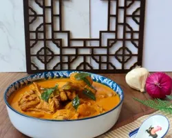 SIGNATURE RED CURRY MOCKED CHICKEN WITH BABY POTATOES 招牌素咖喱鸡 | Customer Photo | Yeh Lai Siang Catering Service